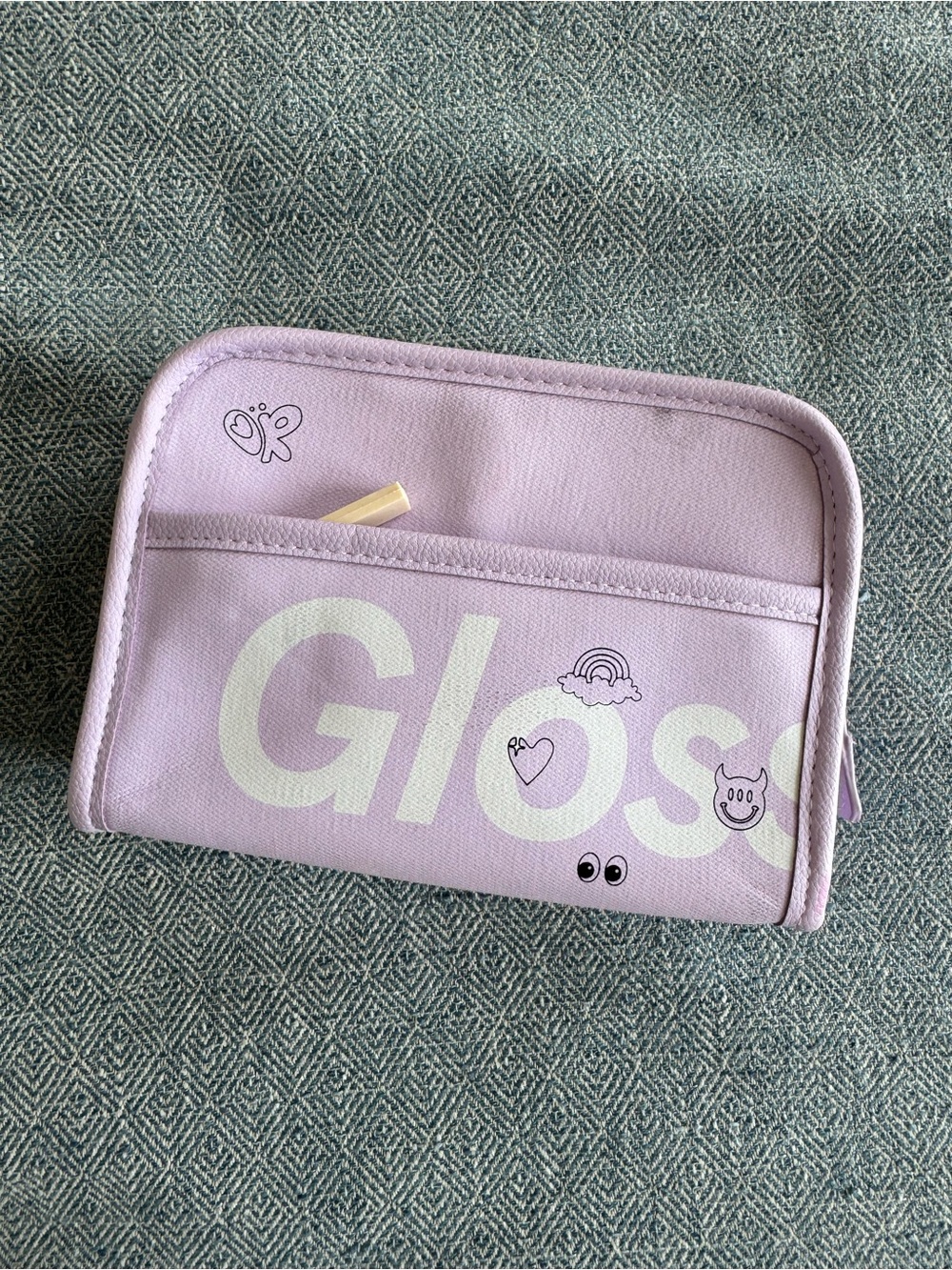 Olivia Rodrigo Limited Edition Glossier Mini Lavender Cosmetic Pouch